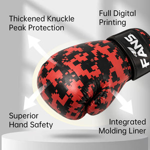 <span class=keywords><strong>Gants</strong></span> de boxe <span class=keywords><strong>MMA</strong></span> unisexes pour adultes Fanshi au meilleur prix, en cuir, antidérapants, respirants, avec fermeture auto-agrippante - Product Image 1
