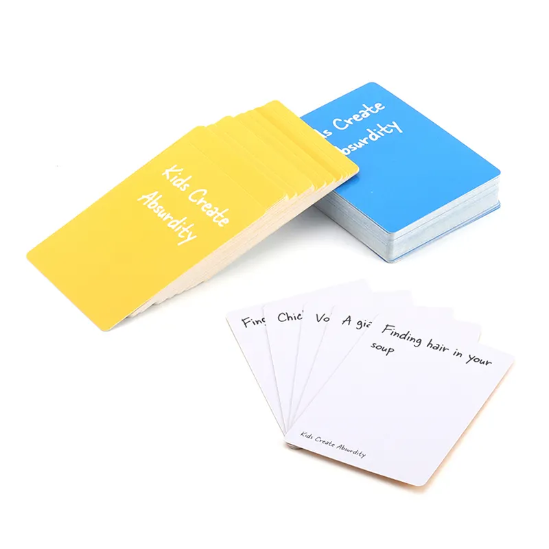 Kids Playing Cards Custom Deck Oem Packaging Game Children Card With Box Flash Memory Card