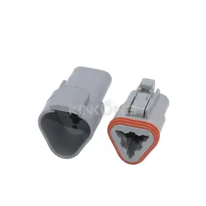 Kinkong 3 way male and female DT series connector for truck DT04-3P/DT06-3S