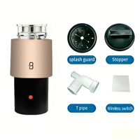 Broyeur de déchets alimentaires électrique domestique Bone-Hammer 1 HP haute vitesse grande capacité en acier inoxydable BH100 fixation 3 boulons sans fil