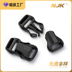 Hebilla de liberación lateral de plástico, 10 mm de diámetro interior, negra, duradera, para bolsos - Product Image 5