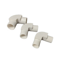 Coude gainé de PVC 1/2 pouce, raccord pour conduit, connecteur à angle droit 90 degrés, accessoire pour conduit électrique, coude d'inspection 16 20 25 mm