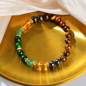 Wholesale 8mm Stone Stretch <b>Bracelet</b>, Wealth-Attracting <b>Bracelet</b>, Attracts Fortune and Good Luck, Healing <b>Crystal</b> <b>Bracelet</b> - Product Image 3