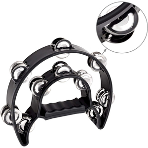 Vente en gros d'usine Jingles en métal OEM <span class=keywords><strong>Tambourin</strong></span> <span class=keywords><strong>demi</strong></span>-<span class=keywords><strong>lune</strong></span> à percussion pour enfants adultes KTV Party - Product Image 3