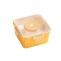 Boîte à lunch ICEN B25, empilable, hermétique, sans BPA, écologique, de qualité alimentaire, avec couvercle en plastique, pour adultes et nouveau-nés, utilisable au micro-ondes