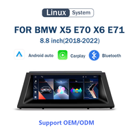 Pantalla Táctil de 8.8 Pulgadas para BMW X5 E70 X6 E71 E72 CCC CIC, Reproductor Multimedia para Automóvil con Carplay Inalámbrico, Android Auto, Bluetooth, Precio de Fábrica