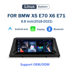 Pantalla Táctil de 8.8 Pulgadas para BMW X5 E70 X6 E71 E72 CCC CIC, Reproductor Multimedia para Automóvil con Carplay Inalámbrico, Android Auto, Bluetooth, Precio de Fábrica - Product Image 1