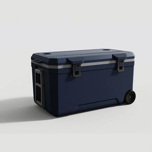 Custom Wholesale Price 120L Large Capacity Modern Outdoor Camping & Fishing Cooler with <b>Wheels</b> Insulated for Food & Cans - Product Image 6