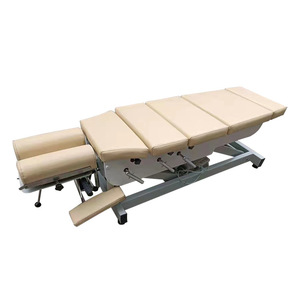 Cama de masaje de 173x50x51 cm, 4 secciones, de aleación de aluminio, operada manualmente, para terapia de acupuntura y ajuste óseo. - Product Image 5