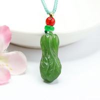 Pendentif en jade Ximang Hotian 2026, collier en jaspe vert épinard, livraison en gros directe usine S2062101