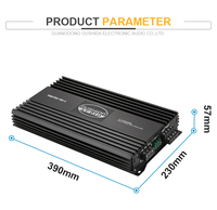 Amplificateur de système audio de voiture à 4 canaux de haute qualité classe AB avec crossovers