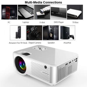 Proyector de vídeo móvil para cine en casa, miniproyector HD inteligente con Wifi, 1080P, para espejo de pantalla, teléfono móvil, portátil - Product Image 6