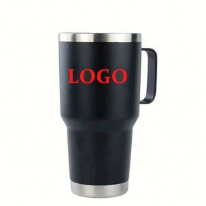 Gobelet isotherme en acier inoxydable de 30 oz avec poignée pour le café et les boissons - Product Image 2