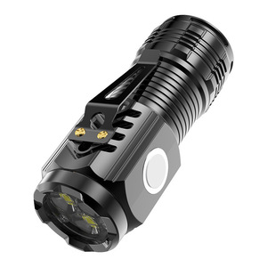 Linterna LED de Alta Potencia de Tres Núcleos, Recargable, Portátil, Mini, para Exteriores, con Carga Rápida Tipo C y Batería de Larga Duración - Product Image 5