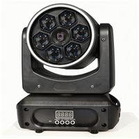 Projecteur LED RVBW 4-en-1 à intensité élevée 60W avec anneau lumineux, effet spot et fleur, à tête mobile