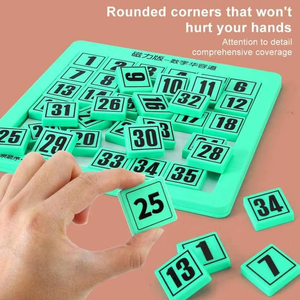 Rompecabezas de Bloques Magnéticos Deslizantes Huarong Road, Juego de Mesa Klotski, Juguete Educativo, Juego de Mesa de Plástico, Juguete Matemático para Niños - Product Image 4