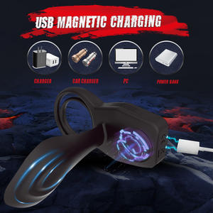 Anillo con control remoto para hombres y mujeres, Juguetes sexuales con vibración de ritmo cardíaco, masturbación y con dispositivo de bloqueo de spermatóforo, shock - Product Image 5