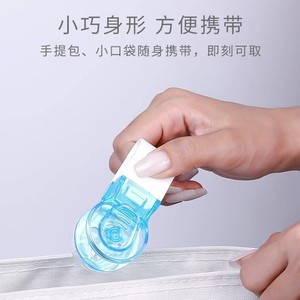 Dispenseur de médicaments portable, boîte de rangement pour pilules en plastique bleu, pour les voyages et l'usage quotidien - Product Image 3
