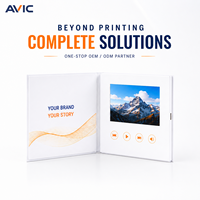 Carte-cadeau vidéo 7 pouces avec écran LCD IPS, brochure vidéo numérique pour invitation de mariage, carte de vœux