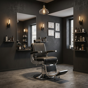 Station de coiffure moderne et élégante de luxe, durable, réglable, en bois véritable - Product Image 3