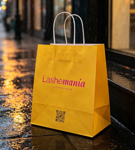 Sac de shopping de luxe personnalisé avec logo pour vêtements, en carton blanc, avec poignée en ruban, couleur personnalisée - Product Image 6