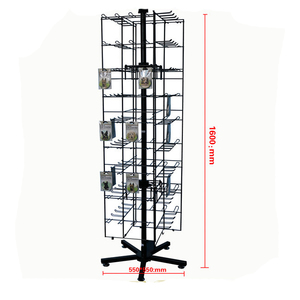 Floor <strong>Standing</strong> Metal <strong>Rotating</strong> License Plate <strong>Display</strong> Rack - Product Image 6