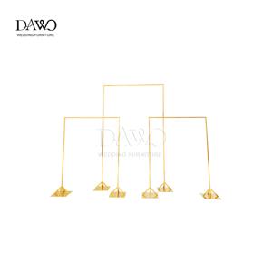 Arche de mariage dorée modulaire <span class=keywords><strong>en</strong></span> acier inoxydable pour décor de cérémonie et événements - Product Image 1