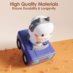 ILearn Press Ensemble de voitures de course animales pour bébés et tout-petits, avec jouets à friction à pousser et à tirer, pour les 6 mois à 3 ans - Product Image 2