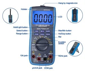 VLUUKE WH5000A Multímetro Digital True RMS de 6000 Conteo con Rango Automático, Carcasa de Aluminio, Precisión de 0.2, Uso Industrial y Doméstico - Product Image 2