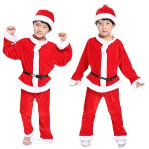 Children Christmas Costume <b>Santa</b> Outfit Red Dress With Hat For Girls Performance Wear - Product Image 2