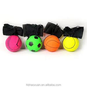 Palla da Gioco Sportiva in Gomma Spugna con Corda in Nylon, Rimbalzante ed Elastica, per Esercizi e <span class=keywords><strong>Giochi</strong></span> all'Aperto per Bambini - Product Image 6