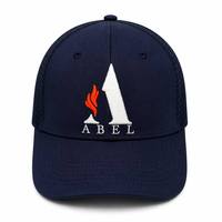 Gorra Trucker Azul Marino con Bordado Personalizado, Malla Trasera, 6 Paneles, Cierre a Presión, para Deportes al Aire Libre, Casual, Béisbol, Pesca, Playa
