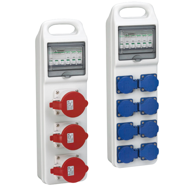 OEM 490*142*95mm ABS Waterproof Industrial Electric Extension Distribution Multiple Socket   Box