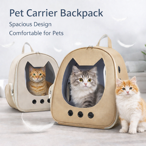 Sac à dos <span class=keywords><strong>pour</strong></span> animaux de compagnie en forme de capsule spatiale, sac de transport <span class=keywords><strong>pour</strong></span> chat et <span class=keywords><strong>chien</strong></span>, respirant, léger, sac de voyage en plein air, fenêtre transparente, grande capacité, portable - Product Image 1
