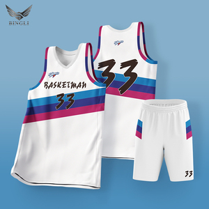 Maillot de basket-ball unisexe respirant et anti-humidité imprimé de haute qualité, personnalisé par OEM, séchage rapide, design toutes saisons - Product Image 1
