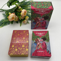 Boîte magnétique à rabat personnalisée, design classique de tarot, jeu de cartes de tarot avec guide, impression couleur des cartes de tarot