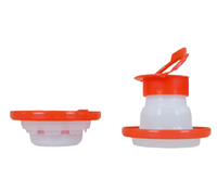 Bouchon à clapet durable en plastique pour bouteilles d'eau, avec bec verseur sport