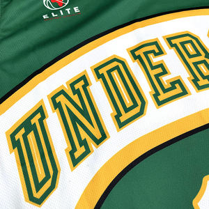 Clássico personalizado Sportswear bordado sublimação Vintage malha basquete Jersey basquete uniforme - Product Image 4