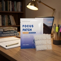 Patch transdermique pour la concentration et la clarté mentale, à base de plantes naturelles, pour la productivité quotidienne