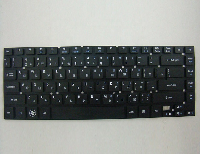 Manufacture Russian Laptop Keyboard for ACER Aspire 3830 4830 TM 3830 4755 4830 Rus Black WITHOUT FRAME SMALL ENTER Win 7