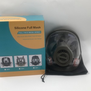Grosir masker <span class=keywords><strong>Gas</strong></span> karet sipil kepala penuh taktis dengan kaleng