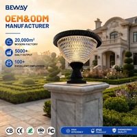 Lampes solaires de jardin 30W à design moderne, large zone d'éclairage, taux de conversion lumineuse élevé