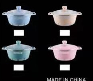 Juego de 10 piezas de cazuela de aluminio fundido, juego de utensilios de cocina antiadherentes de granito - Product Image 3