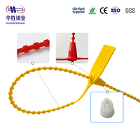 Sceau de sécurité en plastique jetable, numéroté, haute durabilité, à fermeture sécurisée, pour sacs de livraison et sacs de coursier, avec sangle perlée