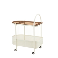 Table d'angle de salon de style nordique, petite table basse avec roulettes, couleur personnalisable, étagère de rangement pour canapé, table d'appoint en acier