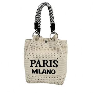 Sac de plage en paille tressé de luxe pour femme, sac à main de créateur pour mariage style bohème - Product Image 1