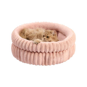 Camas redondas de invierno para gatos, cálidas y cómodas, casa para gatos, cojín suave antideslizante para perros, cesta de dormir transpirable para suministros para mascotas pequeñas - Product Image 6