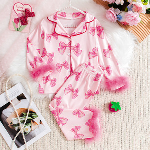 HIPPO KIDS <span class=keywords><strong>pijamas</strong></span> ropa <span class=keywords><strong>de</strong></span> casa <span class=keywords><strong>para</strong></span> niños <span class=keywords><strong>de</strong></span> 3 a 4 años <span class=keywords><strong>Pijamas</strong></span> <span class=keywords><strong>de</strong></span> satén niños <span class=keywords><strong>pijamas</strong></span> <span class=keywords><strong>de</strong></span> seda <span class=keywords><strong>para</strong></span> niñas bebé satén Pjs conjunto - Product Image 5