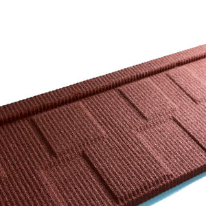 Tuile de toiture en acier revêtu d'aluminium et de zinc avec granulats de <span class=keywords><strong>pierre</strong></span> naturelle, anti-corrosion et économe en énergie - Product Image 1