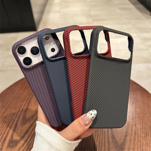 เคสกันกระแทกแบบแข็งบางเฉียบ คาร์บอนไฟเบอร์ ไร้ขอบ รุ่น Matte สำหรับ iPhone 17 16 15 14 13 12 11 Pro Max Plus - Product Image 1